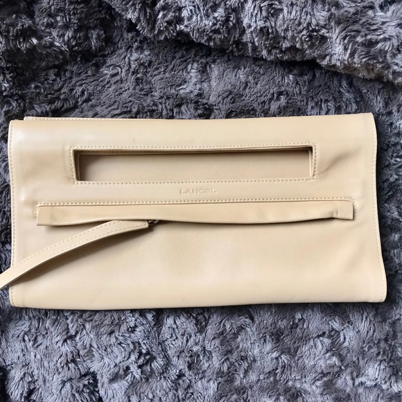 Lancel Folding Leather Clutch - Picture 1 of 5